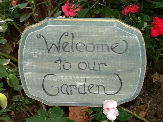 Dekorationsidéer för trädgården välkomna inbjudande