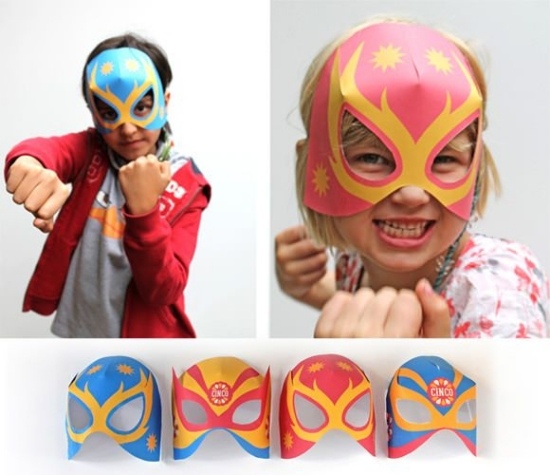 Favorit hjältar masker-barn hantverk-karneval förklädnad idéer