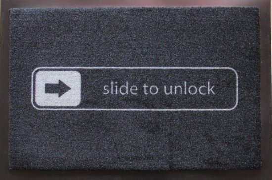Smutsfällmattor-Slide to Unlock-modern golvmatta