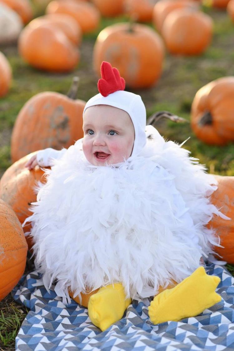 barnkarnevalsdräkter kyckling-fjädrar-vita-roliga-förklädnad