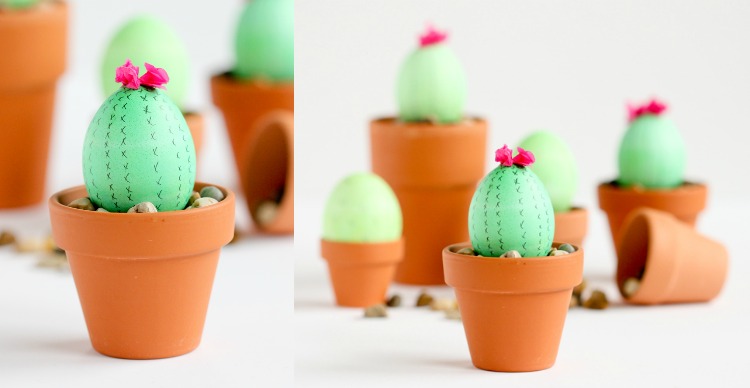 roliga påskägg-design-kaktus-blomkrukor-liten-idé