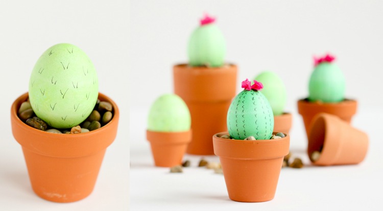 roliga påskägg-design-kaktus-blomkruka-liten-dekoration
