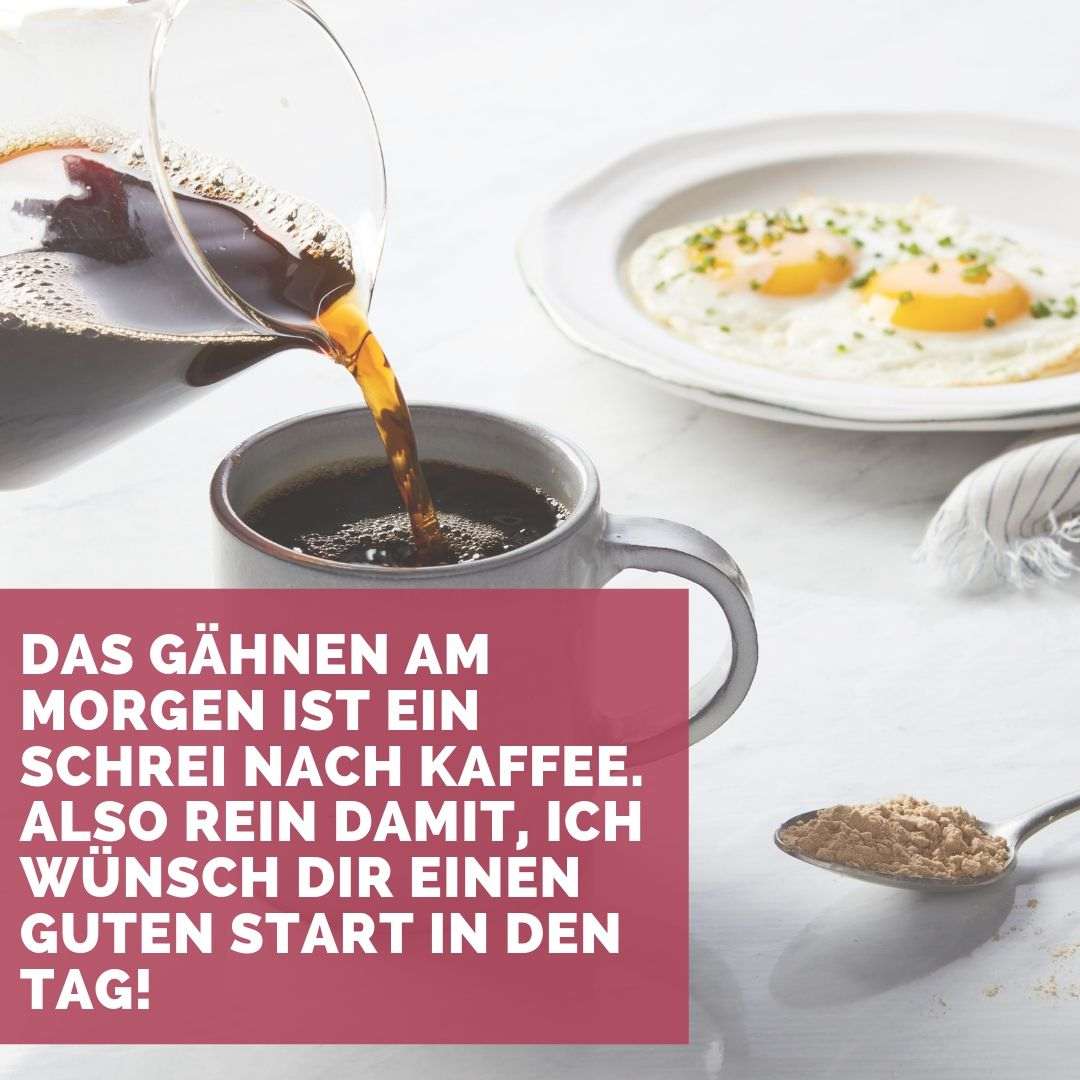 Roligt talesätt om kaffe och gäspning för morgongrusningar