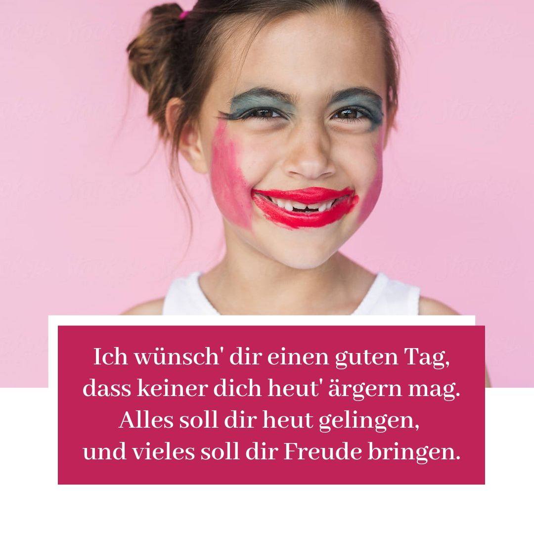Bra framgång som talesätt med en rolig bild på en tjej med smink