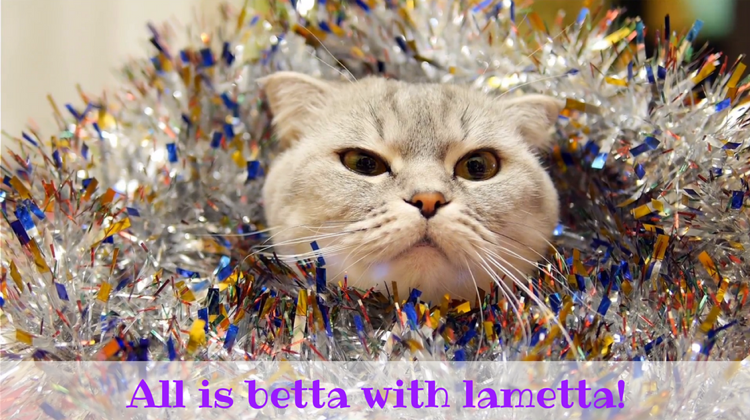 roliga julkort print katt glitter