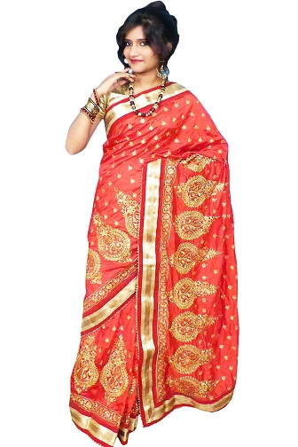 Suunnittelija Dupion Silk Saree