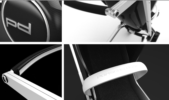 Barnvagn-Porsche-Design-futuristiska-form-ädla material