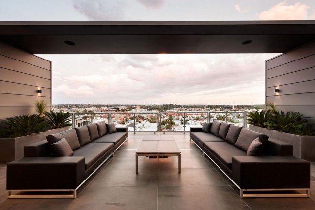 Cubo Luxury Penthouse Apartment- Jam architects Sofa Set View-Melbourne