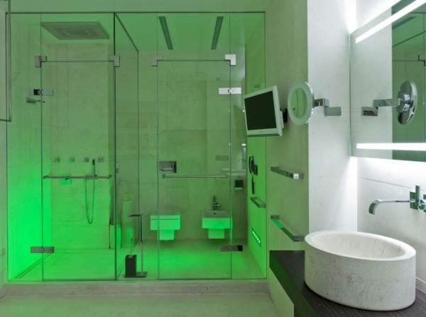 grön badrumsdesign