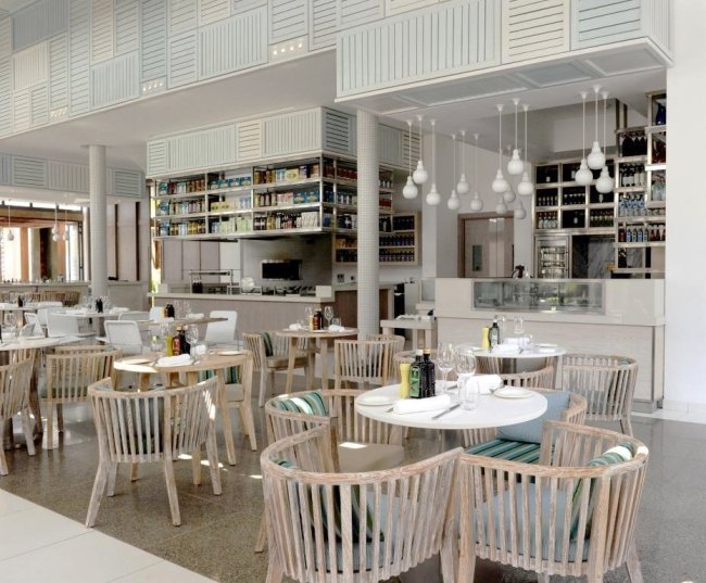 Designer hotell-restaurang buffé hängande lampor-stolar klädsel bar design
