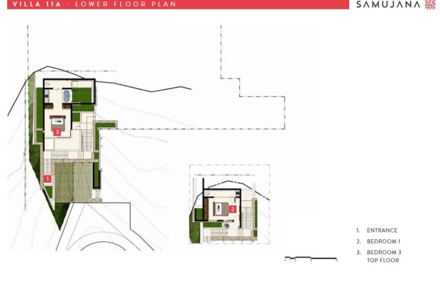 lyxig semester villa thailand arkitektur plan