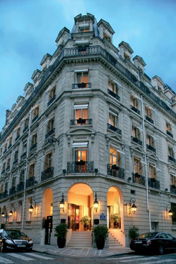 Balzac Hotel Paris Frankrike Fasad