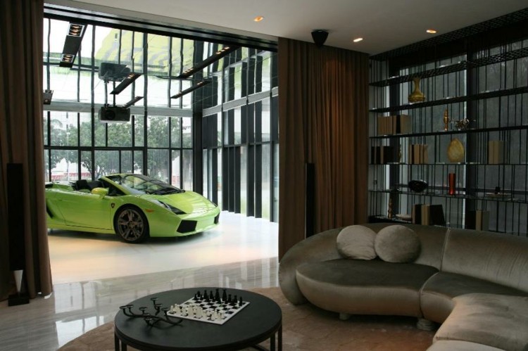 Lyxig lägenhet Garage Living Rich