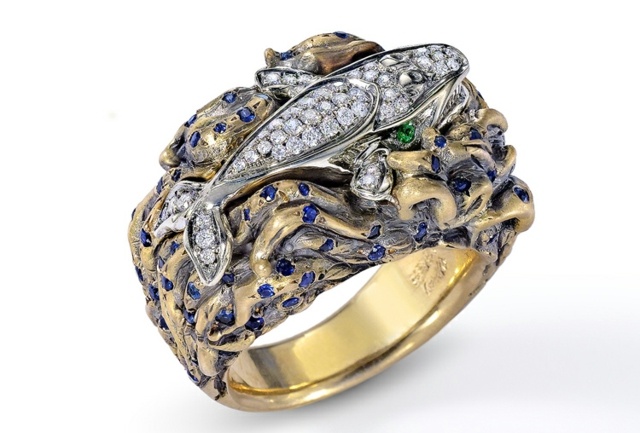 Safir diamanter smaragd ädelstenar smycken för kvinnor