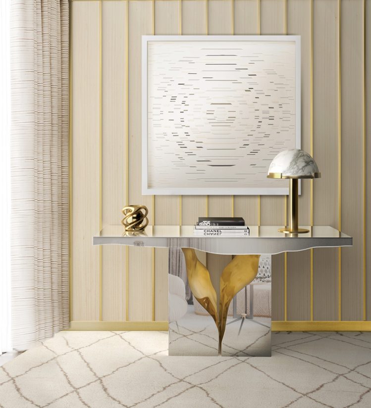 lyx-möbler-konsol-bord-modern-spegel-mässing