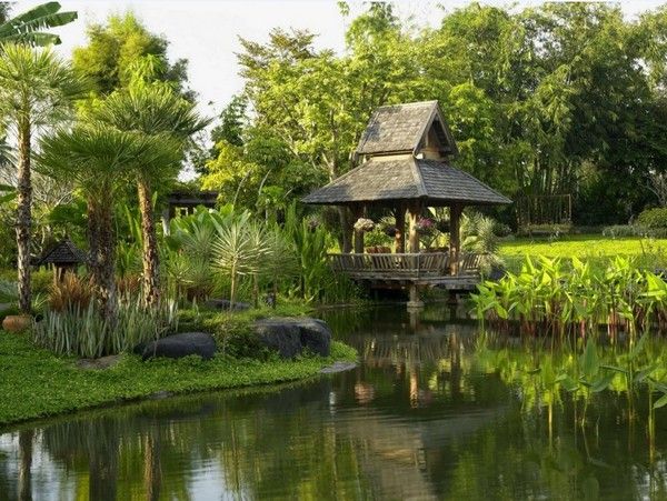 lyx resort i thailand grön färg