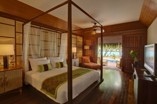 romantiskt sovrum maldiverna lyx