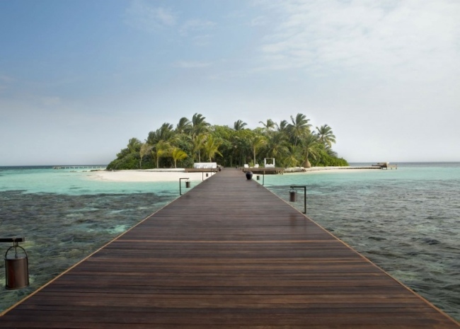 Privat ö-semester Maldiviska ön-Kuda Hithi Coco Prive Bridge