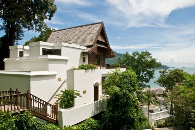 Modern Villa-on Hand-With Ocean Views-Pangkor Laut-Resort Lyxiga resmål