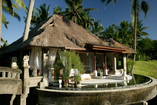 Lyxiga villor i Bali-med utsikt-infödda arkitektur