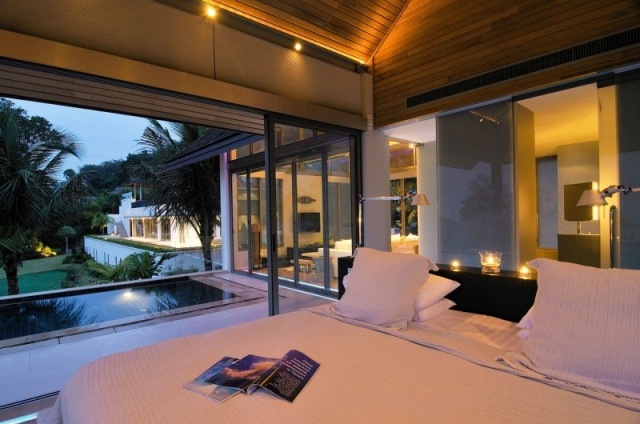 Ställ in Villa Thailand utomhuspool lokaler