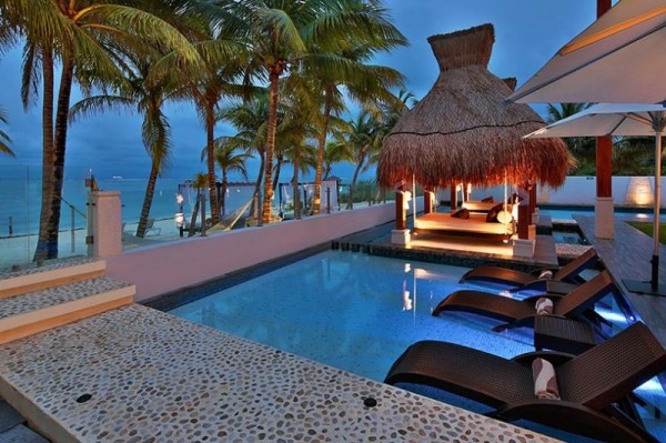 strandhus azul villa esmeralda exotisk träbana strandutsikt