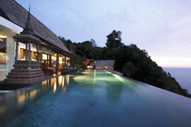 Lyxig villa med poolutsikt Phuket Thailand-Yin fritidshus