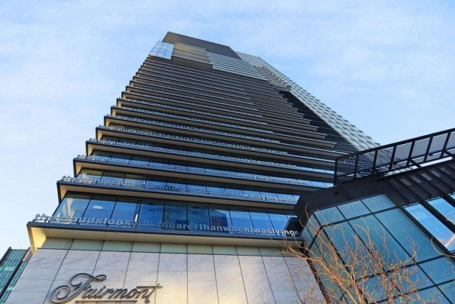 fairmont pacific rim lyxlägenhet med modern inredning