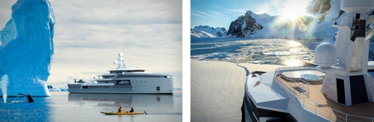 design lyx yacht pool däck idé ocean isberg kryssning