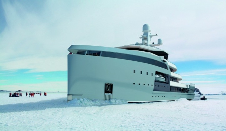 lyx yacht design isbrytare modell fartyg polar