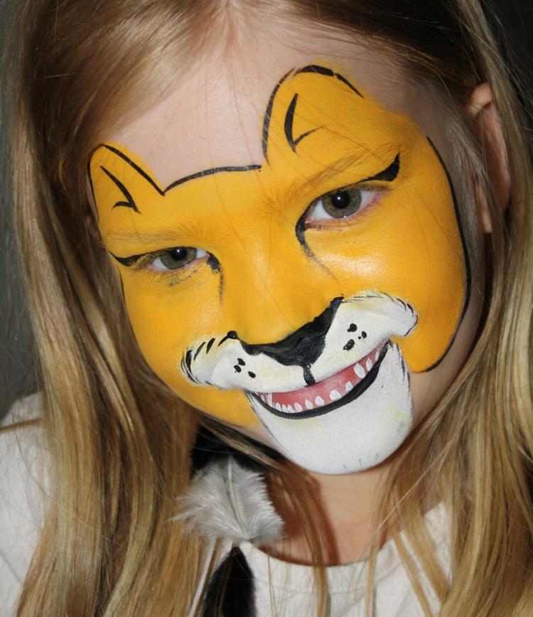 ansiktsmålning karneval ansiktsmålning lejon