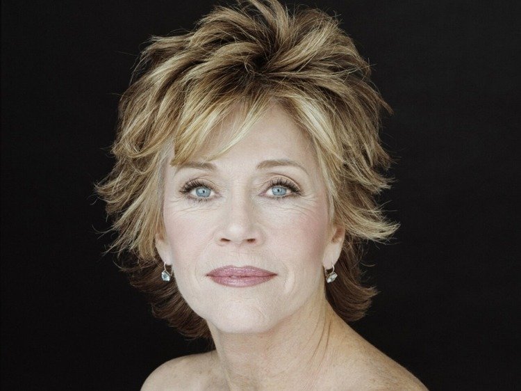 diskret smink från 50 blå ögon Jane Fonda