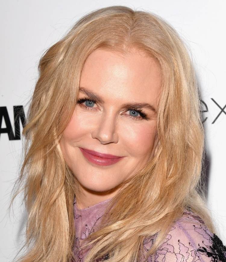 Ögonmakeup för kvinnor från 50 år Hängande ögonlock Nicole Kidman blå ögon