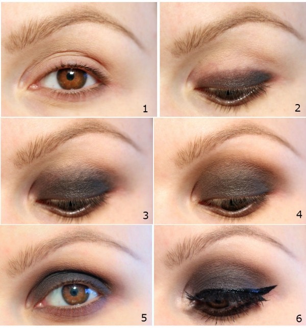 Makeuptips trender 2013 smokey eyes instruktioner för flytande eyeliner