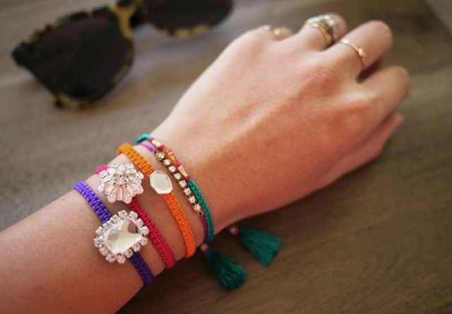 Armband glitter dekorativa stenar skapa dina egna idéer