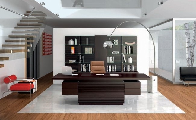 moderna kontorsinredningsmöbler trä executive room