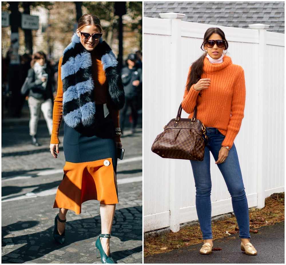 Mandarin Orange Kombinera Falloutfits Idéer med Jeans