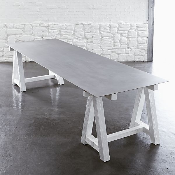 Matbord-massiva träben-vit-målning-tunn-bordsskiva-grå-paola-navone-design