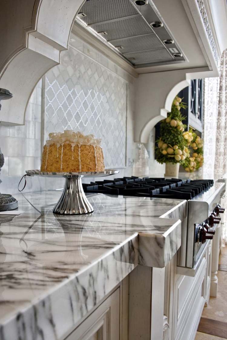 marmor rengöring vård kök massivt vitt trä