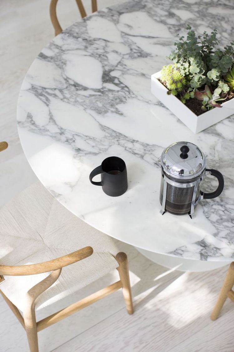 marmor rengöring vård bordsskiva klassiker