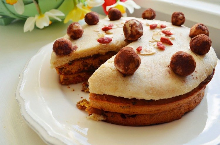 hälsosam marsipankaka påsk enkelt recept gojibär