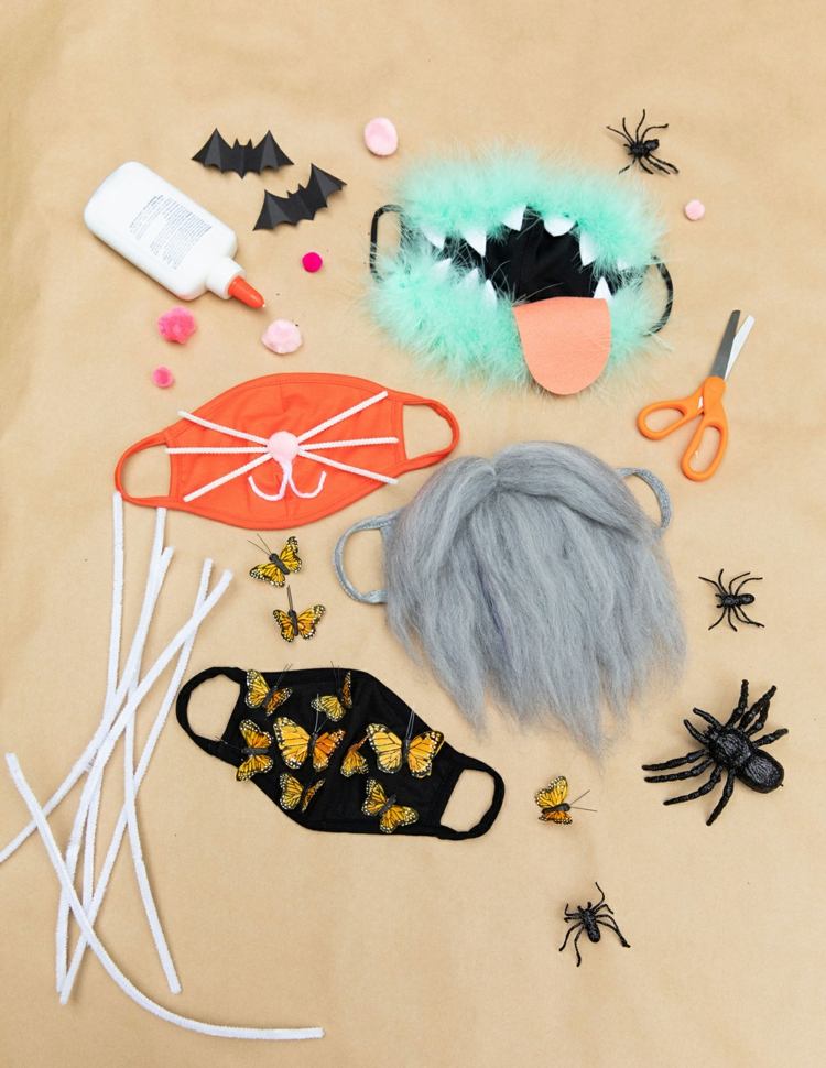 Roliga idéer för masker för Halloween och Mardi Gras