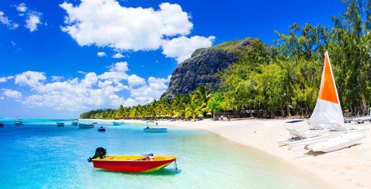Semester på ön där är Mauritius