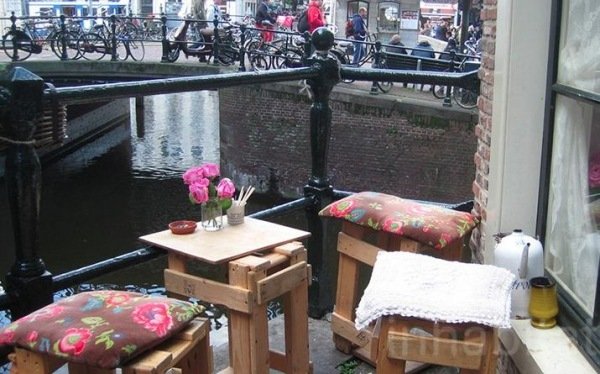 Möbler euro pallar utomhus stolar bageri amsterdam