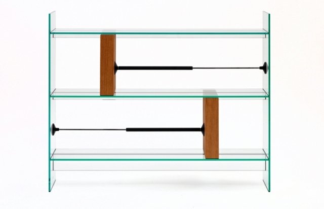 System trä detaljer glas gjorda moderna möbler