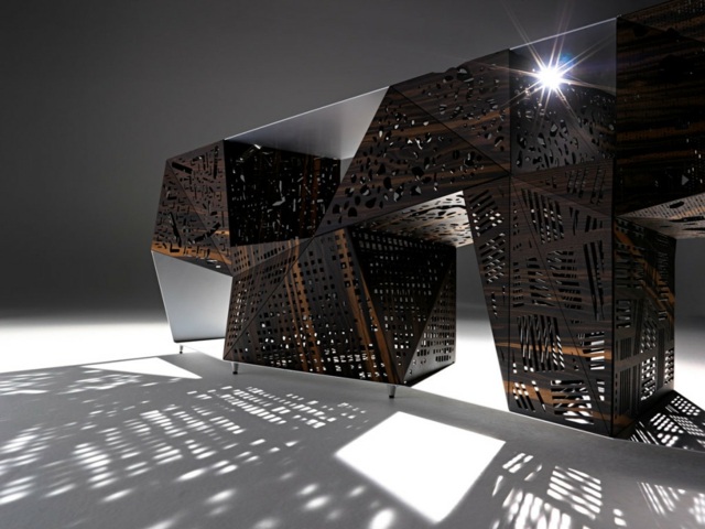 Designmöbler inbyggd belysning arkitektonisk look