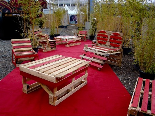 bord bambu trädgård idéer för möbler gjorda av träpallar