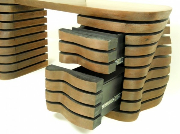 Skrivbordslådor modern träkonstruktion