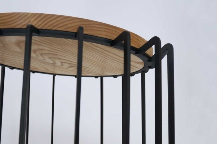 designidé möbler interiör stål soffbord trä