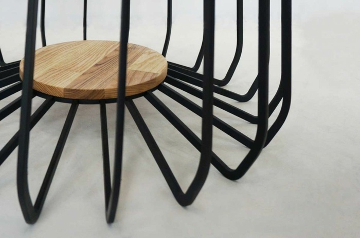 soffbord design våg aska stål samling